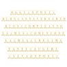 Festone comp. 38 bandiere carta L.15xH.20cm c/nastro 5 m 7 messaggi Glitter 38 pz, 5IT130010