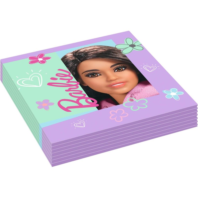 Tovaglioli Barbie Sweet Life con licenza ufficiale 33 x 33 pz.16