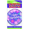 Pallone foil 18 " - 45 cm Happy Birthday Blossom, 1 pz, 5UN40287