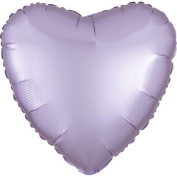 Pallone foil 17&quot; - 42 cm cuore SATINATO Lilla pastello 1 pz, 7A3990501