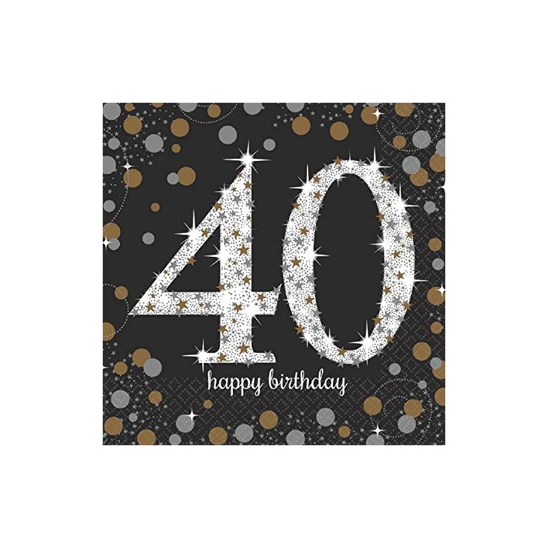 Tovagliolo 33 x 33 cm Sparkling Celebrations 40 16 pz, 7AM511545