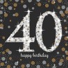 Tovagliolo 33 x 33 cm Sparkling Celebrations 40 16 pz, 7AM511545