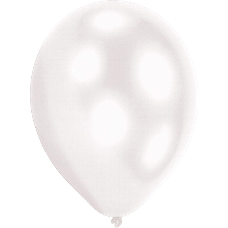 Palloni lattice bianco 11&quot; - 27 cm con luce fissa LED libera 5 pz, 7AM9901050