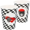 Boland - 44778 Speed Racing Car Bicchieri di carta 210 ml per feste e compleanni Formula Racing Car Confezione da 8 pezzi