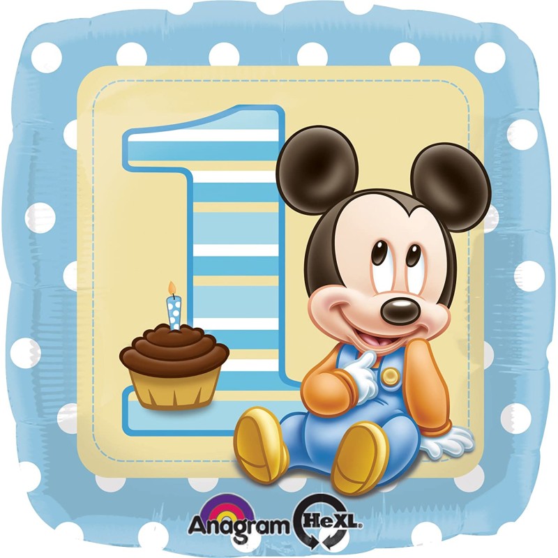 Pallone foil 18&quot; - 45 cm Baby Mickey, 1 pz, 7A2308101