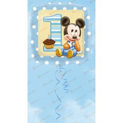 Pallone foil 18" - 45 cm Baby Mickey, 1 pz, 7A2308101