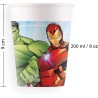 Bicchiere carta 200 ml Mighty Avengers SUP, 8 pz, 5PR93467
