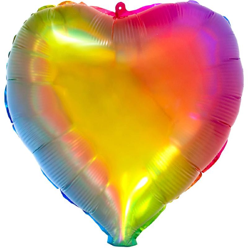 Pallone Mylar Cuore 18" 45 cm Rainbow Yummy Gummy, 66924