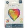 Pallone Mylar Cuore 18" 45 cm Rainbow Yummy Gummy, 66924