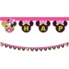 Festone Disney Junior Minnie Happy Birthday 2 mt, Mickey &amp; Friends Striscione, Rosa, 87869