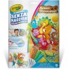 CRAYOLA - Color Wonder, Coloring Set con 18 Pagine da colorare e 4 Pennarelli Senza Macchia, Soggetto Amici Dinosauri, attivitÃ 