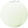 PartyCube - Set 3 decorazioni lanterna tonda carta Bianco (Ã˜ 25 cm), 34040
