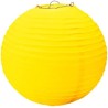 PartyCube - Set 3 decorazioni lanterna tonda carta (Ã˜ 25 cm), Giallo, SI18119