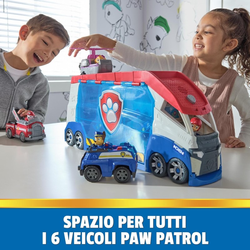 Sea Patroller Paw Patrol - Veicolo Trasformabile Con Luci E Suoni, Giocattolo Per Bambini Dai 3 Anni - Foto 7
