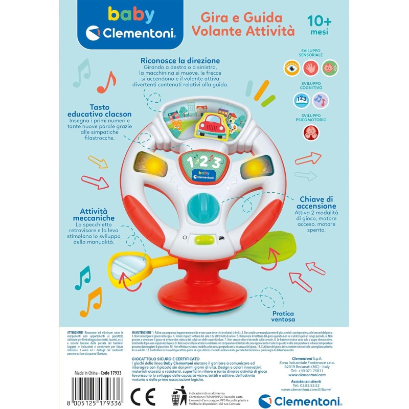 Volante Giocattolo Per Bambini – Simulatore Di Guida Interattivo Con 20 Livelli, Musica E Effetti Sonori, Gioco Educativo Dai 3 Anni