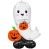 Pallone foil Airloonz Halloween Ghost 1 pz, SI GONFIA AD ARIA, 7A4295411