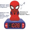 Sveglia digitale Spider-Man per Bambini con Luce Notturna Snooze e Suoni, Orologio per Bambini, Spiderman Luminoso Marvel Superh