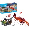 Playmobil - Pirates 71532 Pirata e Mostro Marino, Epica Battaglia Marina, Incluso Cannone, Proiettile Gancio Rampino e sciabola,
