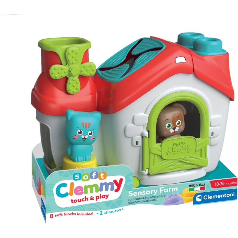 Clementoni Soft Clemmy Touch Play Sensory Farm Playset