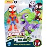 Hasbro - Marvel Spidey e i Suoi Fantastici Amici, Dino-Web, Set di Action Figure di Spidey e Goblin Raptor
