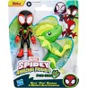 Hasbro - Marvel Spidey e i Suoi Fantastici Amici, Dino-Web, Action Figure di Miles Spin Morales e Marvel s Electrosaurus