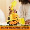 Spin Master - Rubble &amp; Crew, Veicolo da lavoro di Rubble, Bulldozer giocattolo con parti mobili e personaggio da collezione,