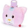 Trudi - Cuscino Gattino rosa cuscini di peluche da arredo decorativi animali, regalo di compleanno | 30x38x9cm taglia M | Pillow