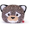 Trudi - Cuscino Leopardo cuscini di peluche da arredo decorativi animali, regalo di compleanno | 32x38x9cm taglia M | Pillows | 