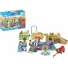 PLAYMOBIL - MyLife Promo Pack 71649 Area giochi dell asilo, con cinque personaggi, torre gioco, scivolo e tanti accessori adorab