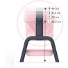 Smoby - Maxi Cosi Next to Me, +3 anni, rosa, per bambole fino a 38 cm, altezza regolabile, 7600240240