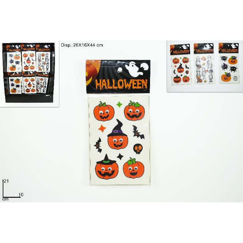 Stickers Halloween, modelli assortiti, 1 pezzo Stickers Halloween, modelli assortiti, 1 pezzo