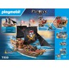 PLAYMOBIL - Pirates 71530 Galeone dei pirati, emozionante battaglia navale e ricerca del tesoro segreto, inclusi cannoni, proiet