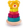 Trudi Sevi - Impilabile tattile magnetico Orso (6 pz) Sevi | Giochi in legno educativi bambini dai 2 anni | 15,5x10x10cm | Costr