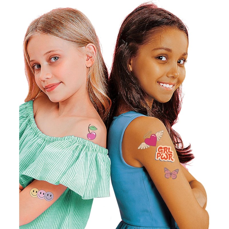 Natale Tatuaggi Temporanei per Bambini, 20 Fogli Tatuaggi Finti per