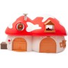 Giochi Preziosi - I Puffi - Playset Della Caserma dei Pompieri Del Puffi, Divertente e Colorata, Include Puffo Tontolone Esclusi