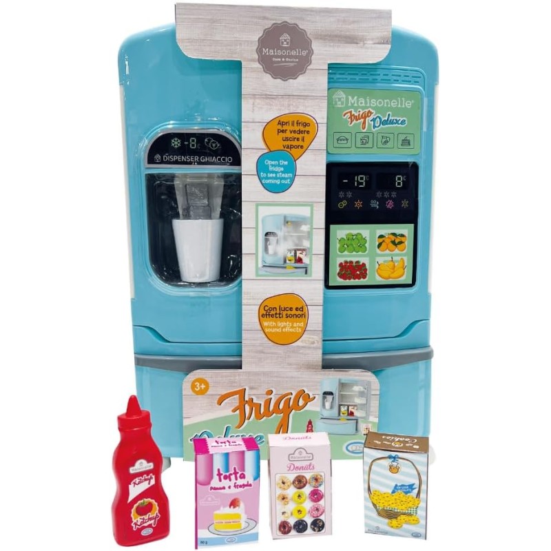 ODS Maisonelle, Frigorifero Deluxe Giocattolo con Luce, Suoni ed