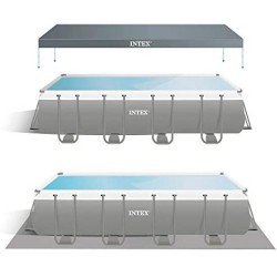 INTEX 26356 Ultra Xtr 549x274x132 cm con Pompa di Filtrazione a Sabbia, Scaletta,Telo di Copertura