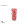 BOX 24 PALLE 6 CM ROSSA
