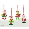 Appendino Elfo Natale 10 cm, 4 assortimenti, 1 pezzo, 404335