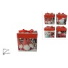 Scatola Regalo Gnomo di Natale 10,5 x 10,5 x 10,5 cm, 4 assortimenti, 1 pezzo