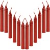 Confezione 12 Minicandele Rosse