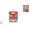BUSTA SACCHETTO GNOMO DI NATALE 15x19,5x6,5 CM, 4 ASSORTIMENTI