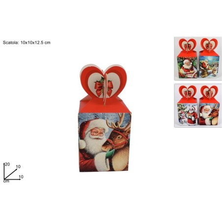 Mutandine Donna Natale Snazzy Santa - Confezione Da 5 In Scatola - Stile Hipster