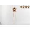 SPILLONE STELLA CON BABBO NATALE LEGNO 31 CM, 4 MODELLI ASSORTITI
