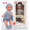 Coccole e Baci - Bambola 45 cm. - 2 colori in assortimento (rosa/azzurro) - GGI220232