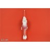 APPENDINO GNOMO DI NATALE PELLICCIA 22 CM