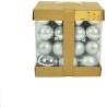 Set con 54 palline color argento (3 misure assortite) per l albero di Natale