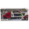 FAST WHEELS - Bisarca Portauto 1:32 4 Macchinine Incluse
