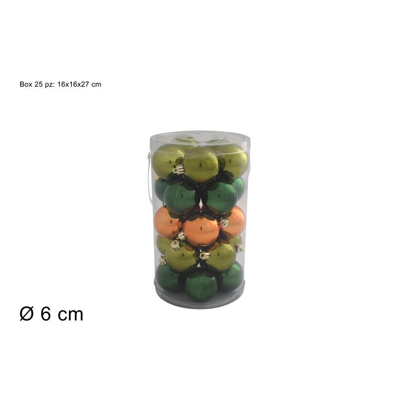 BOX PALLE Ø 6 CM 25 PZ LUCIDO VERDE