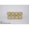 BOX PALLE Ø 8 CM 8 PZ GLITTERATE ORO CON GHIACCIO